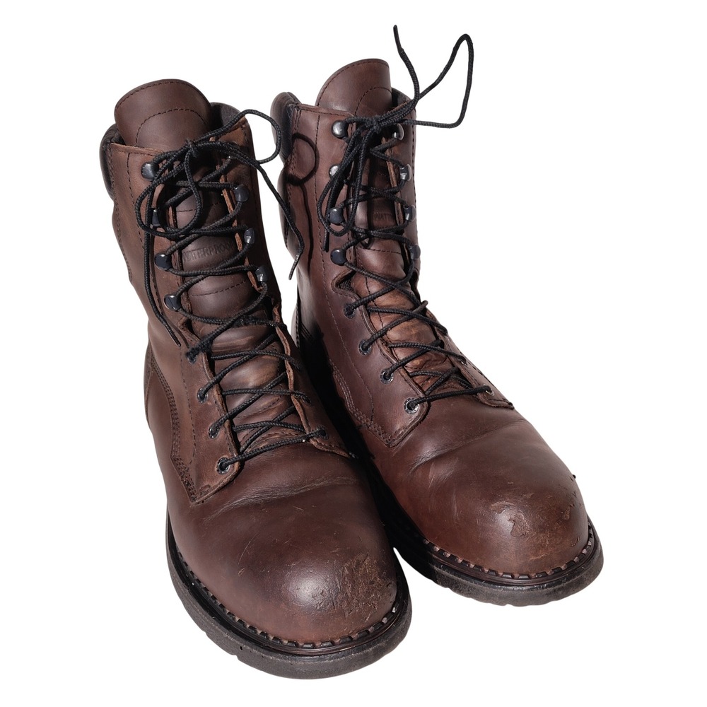Red Wing 2211 Steel Toe Dyna-Force Waterproof Boots Brown, Sz 10.5 E2 USA Made